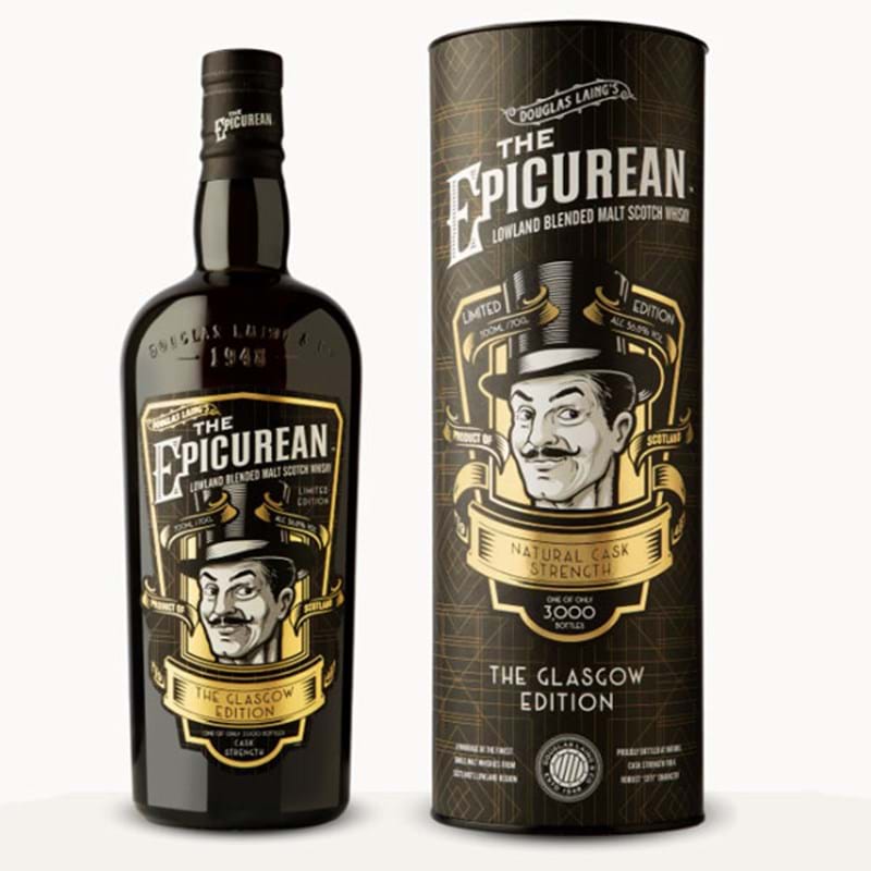 DOUGLAS LAING The Epicurean 'Glasgow Edition (Ex-Cuvee) Cask Strength' (Tubed) Bottle (70cl) 50.4%abv Image