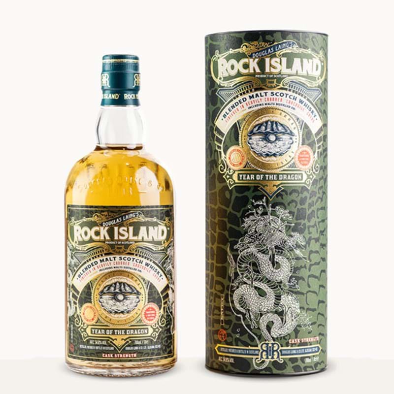 DOUGLAS LAING Rock Island 'Chinese Year of the Dragon' Cask Strength Bottle (70cl) 54.8%abv Image