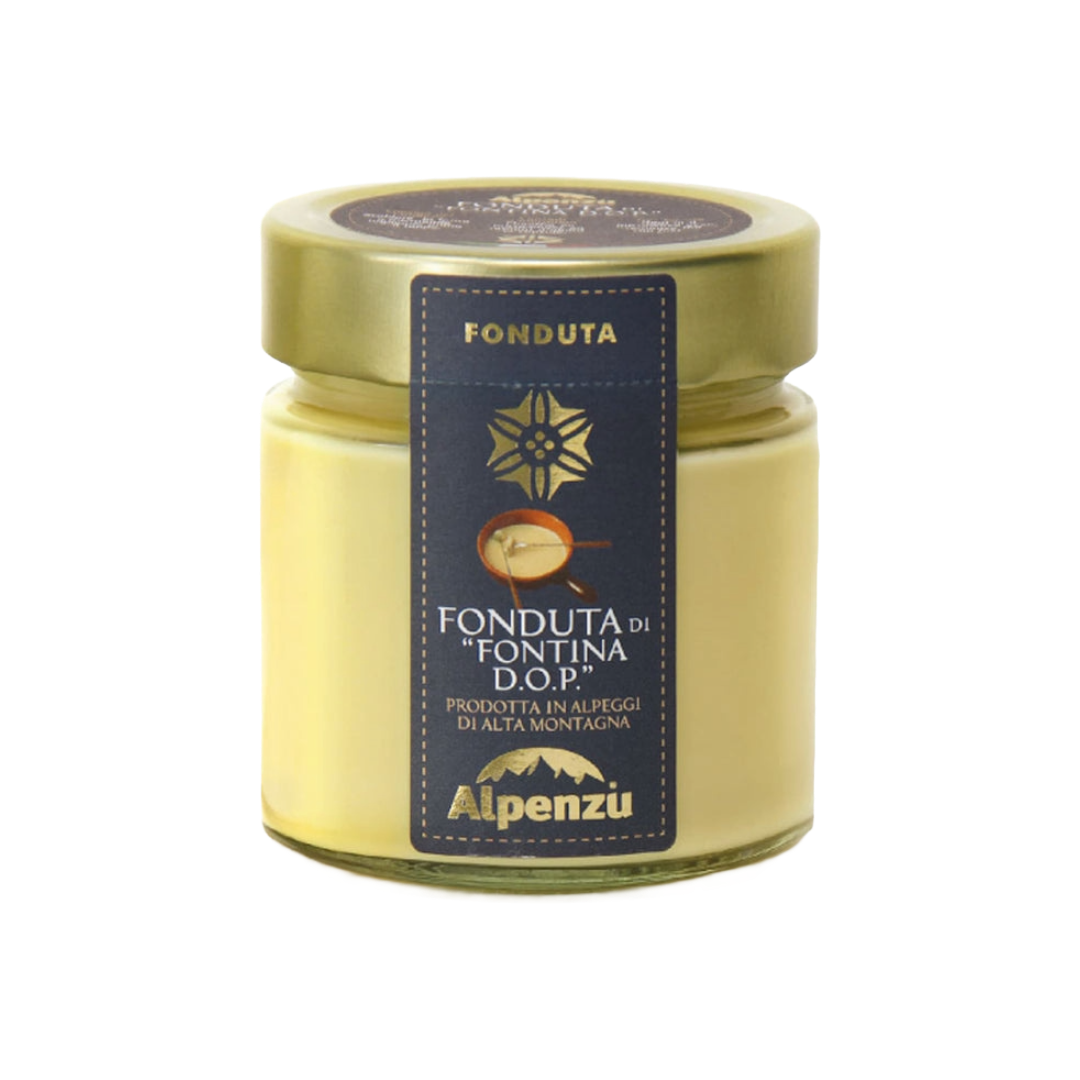 ALPENZU Fondue with Fontina D.O.P Cheese Jar (230g) GF Image