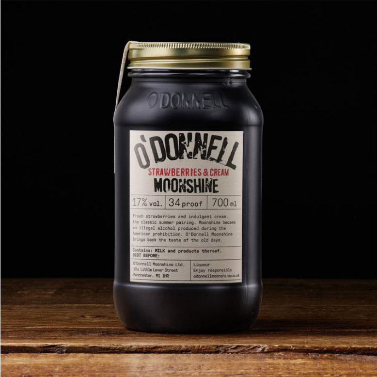 O'DONNELL 'Strawberries & Cream  Moonshine Jar (70cl) 17%abv Image