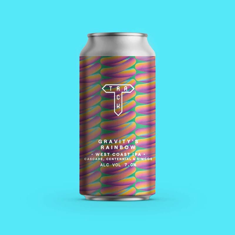 TRACK BREWING 'Gravity's Rainbow' West Coast IPA with Cascade, Centennial & Simcoe GF CAN (440ml) 7%abv Image