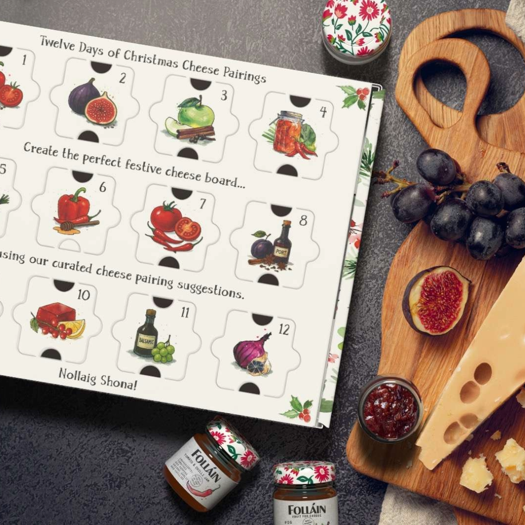 FOLLAIN 12 Days of Cheese Pairings Gift Set (12x35g) (Christmas) Image