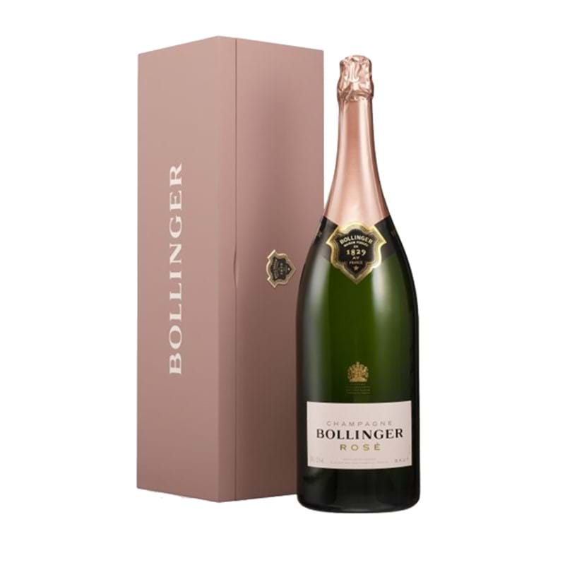 BOLLINGER Brut Rose NV (in pink wood box) Jeroboam (300cl) - NO DISCOUNT Image