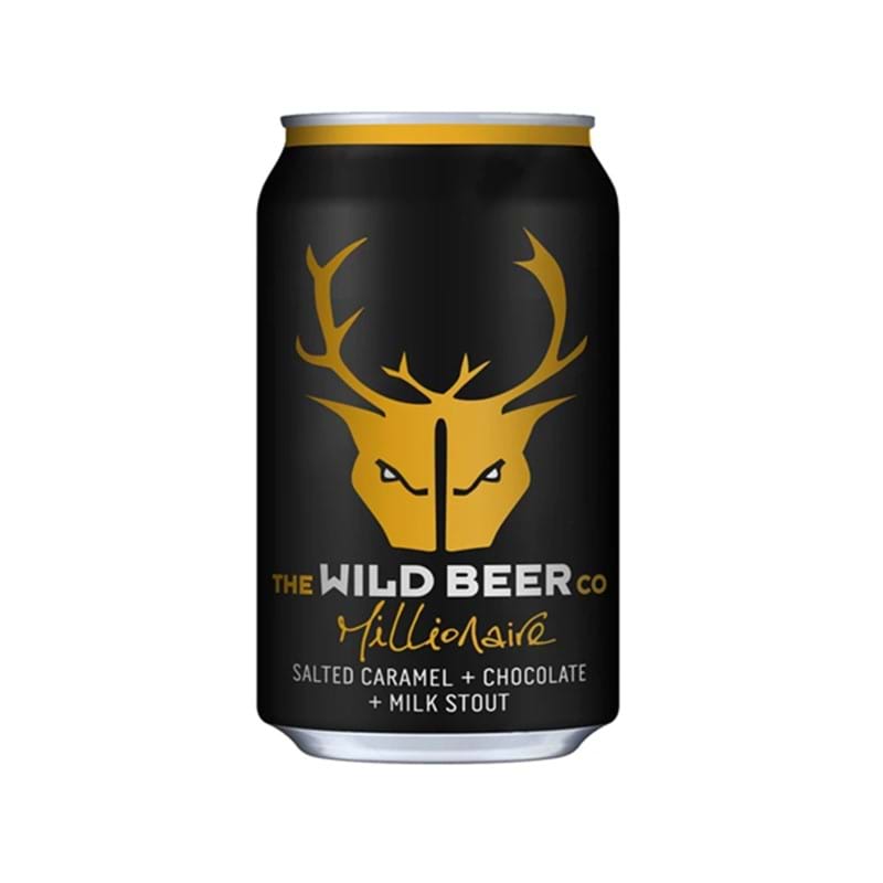 WILD BEER CO 'Millionaire' SaltedCaramel Chocolate Milk Stout CAN 330ml 4.7%abv Image
