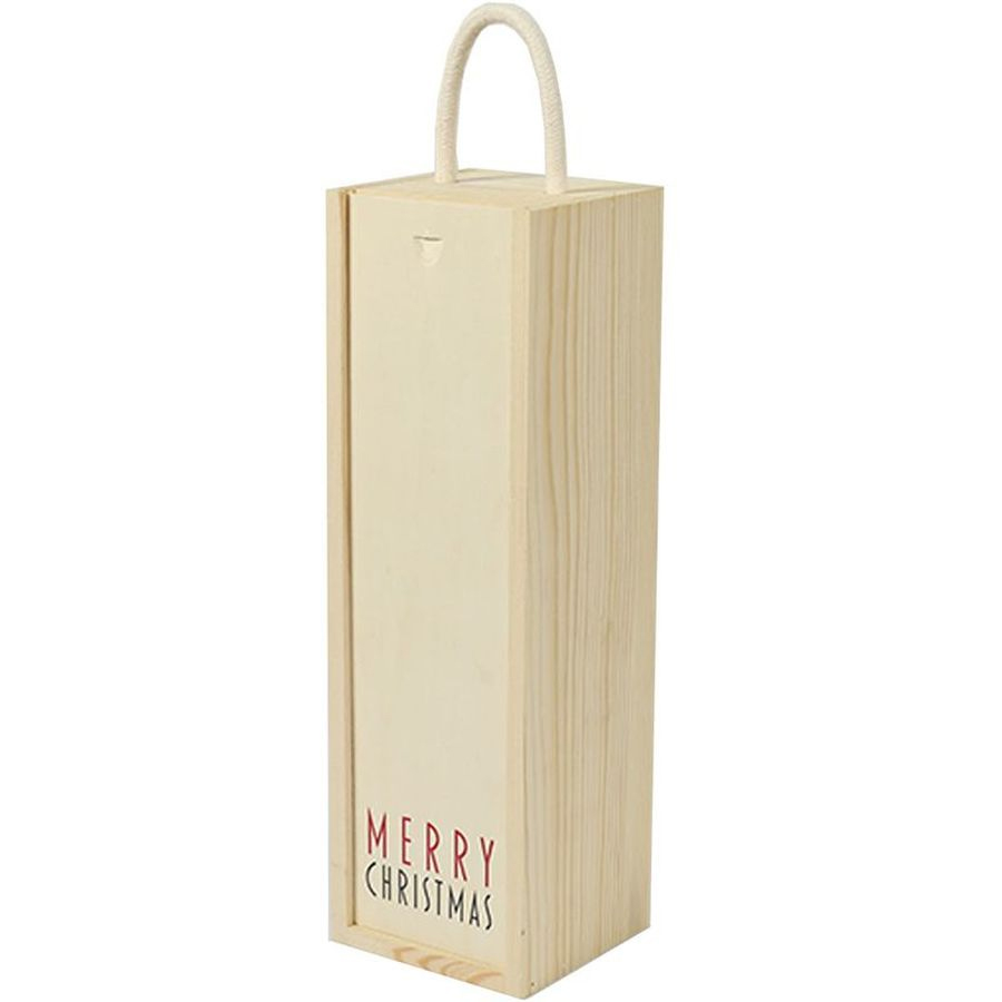 1 BOTTLE Wooden Box 'Merry Christmas' Each (BW01MC) (los) Image