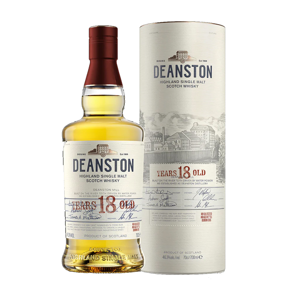 DEANSTON 18 Year Old Highland Single Malt Whisky Bottle (70cl) 46.3%abv Image