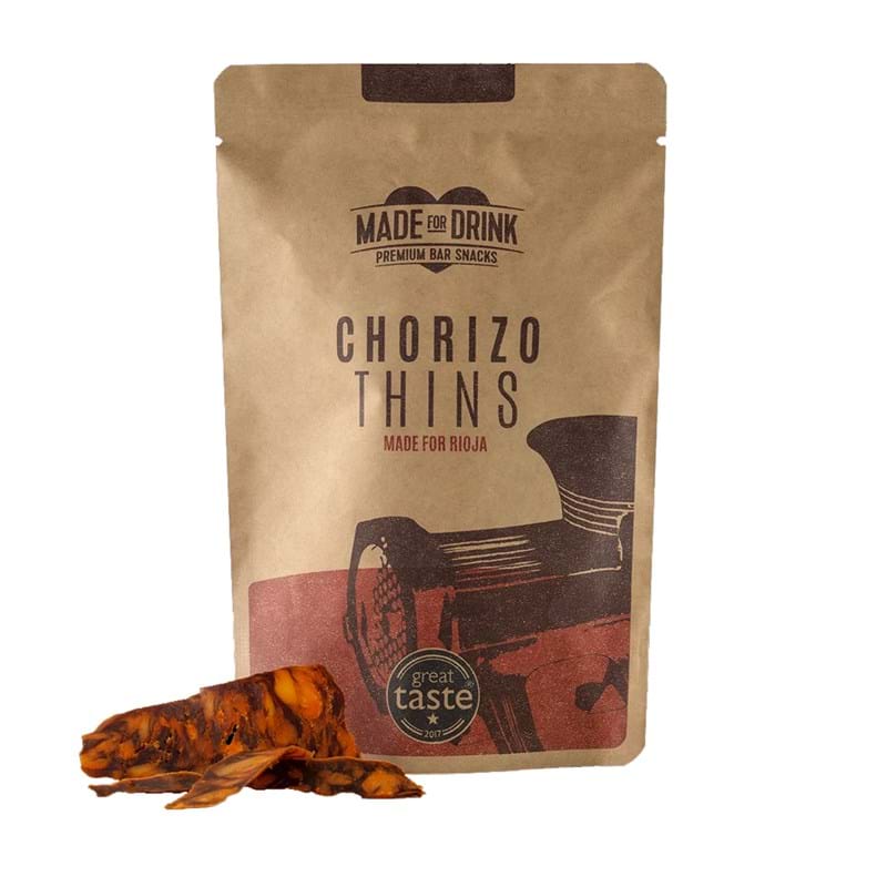 MADE FOR DRINKS Chorizo Thins 30g Bag Image