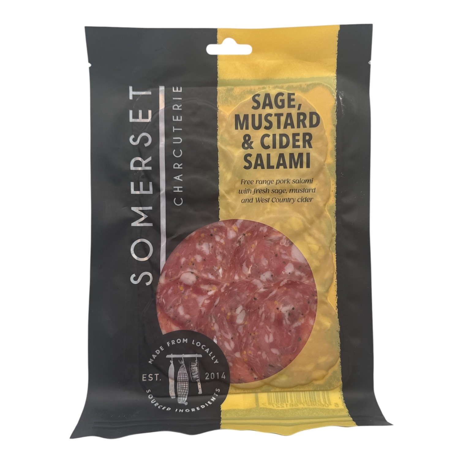SOMERSET CHARCUTERIE Sage, Mustard & Cider Salami Pack (60g) Image