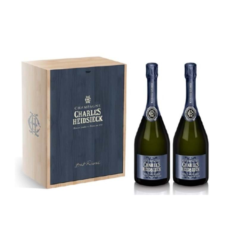 CHARLES HEIDSIECK Brut Reserve 2 x Bottle GIFT PACK - NO DISCOUNT Image