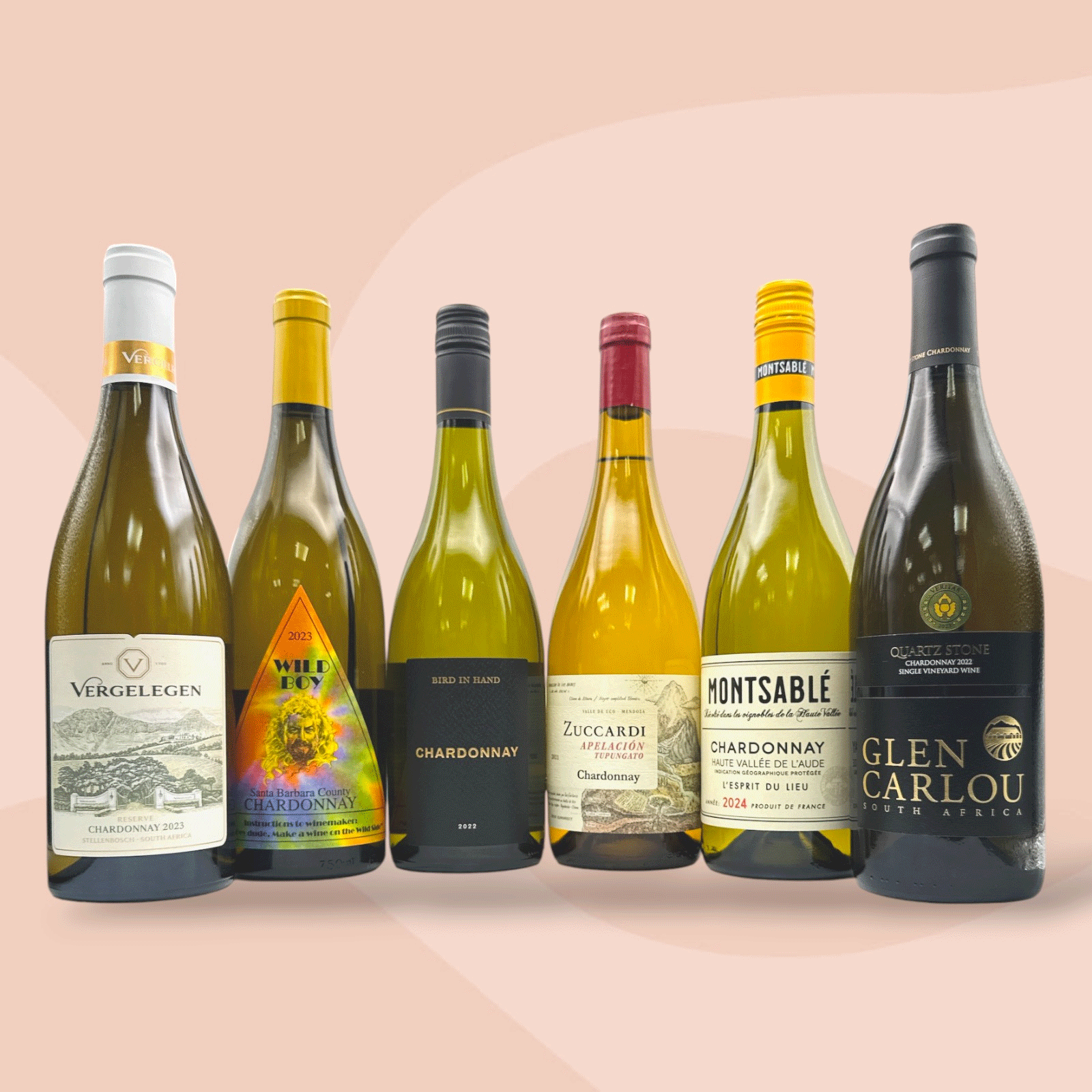 DUNELL'S WINE SELECTION 6 Fuller-Bodied Chardonnay's No.03 Mixed Case x 6 Bottles Image