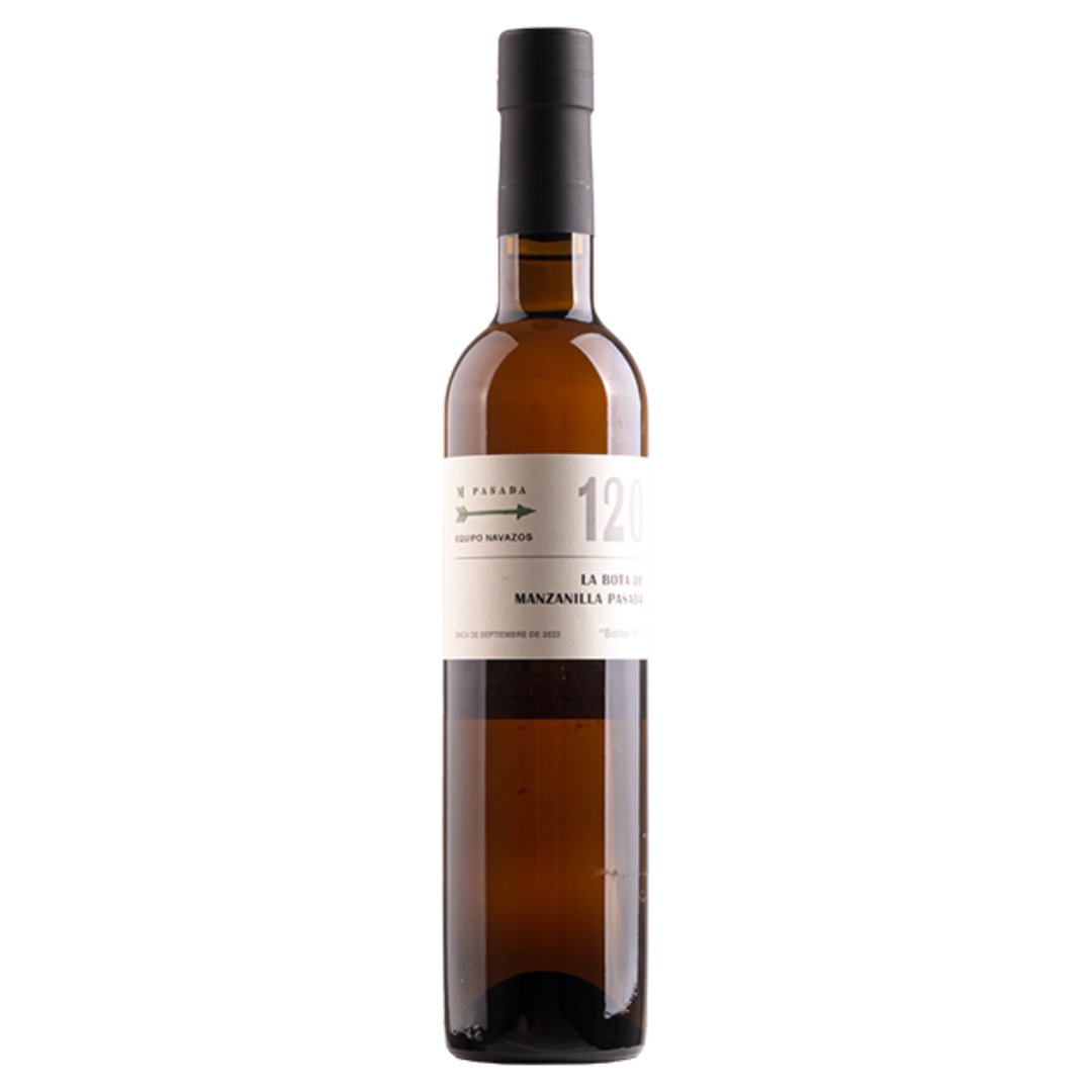 EQUIPO NAVAZOS Manzanilla La Bota 120 Botas NO - DO Sanlúcar de Barrameda HALF LITRE 16.5%abv - PRE-RELEASE Image