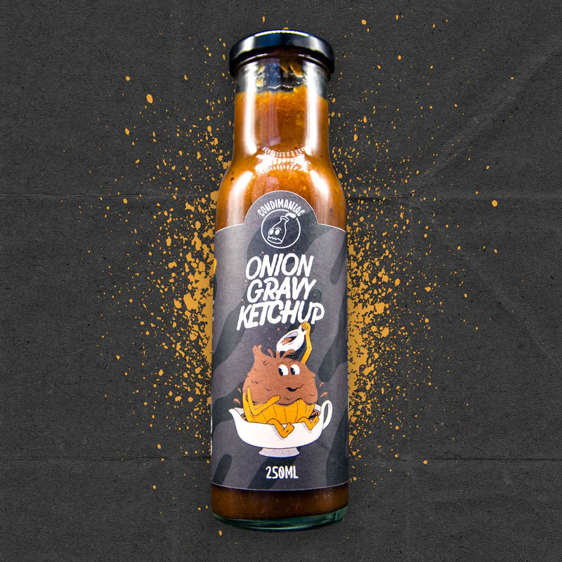 CONDIMANIAC Onion Gravy Ketchup Bottle (250ml) VGN Image