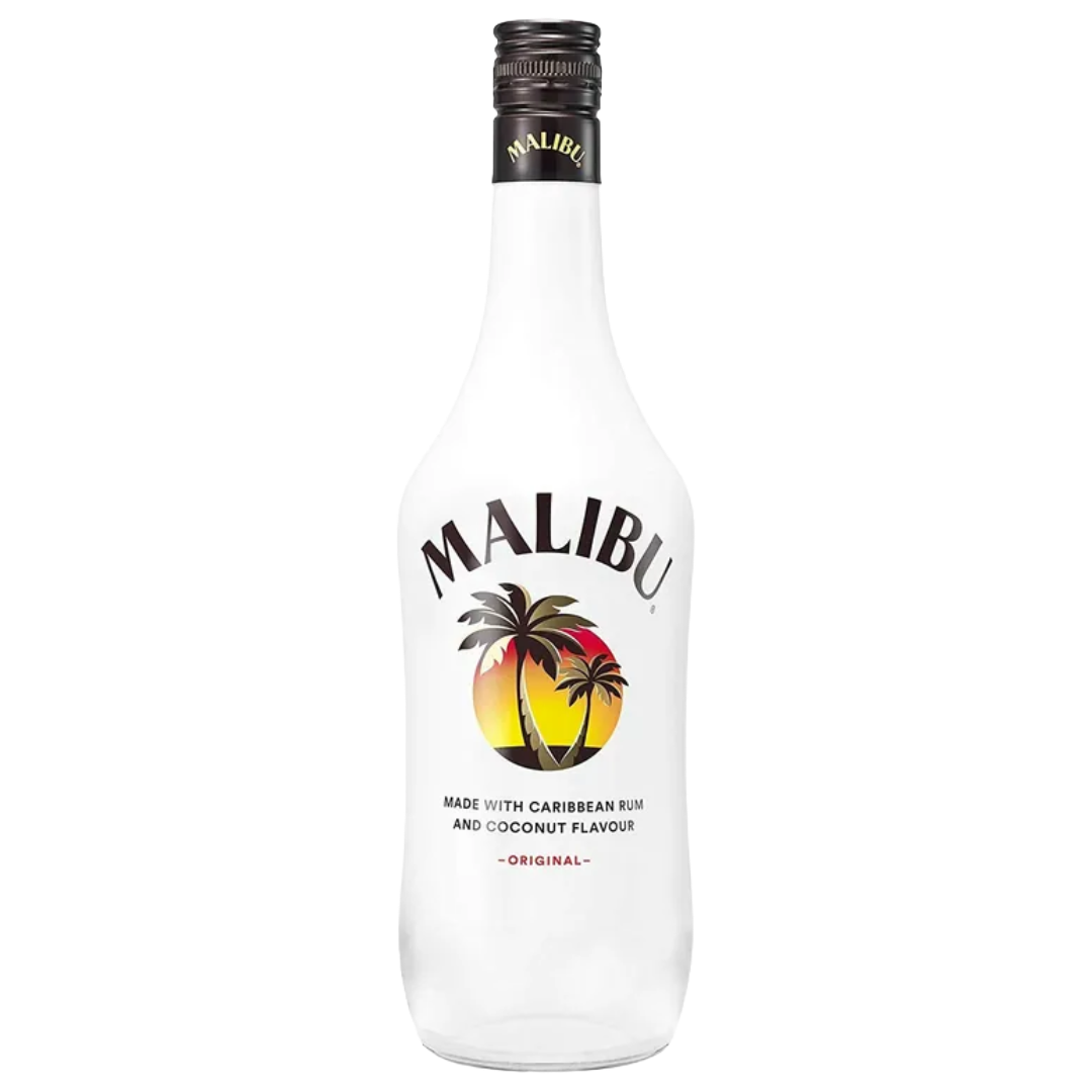 MALIBU Caribbean Rum & Coconut Liqueur 'Original' Bottle (70cl) 21%abv VGN Image