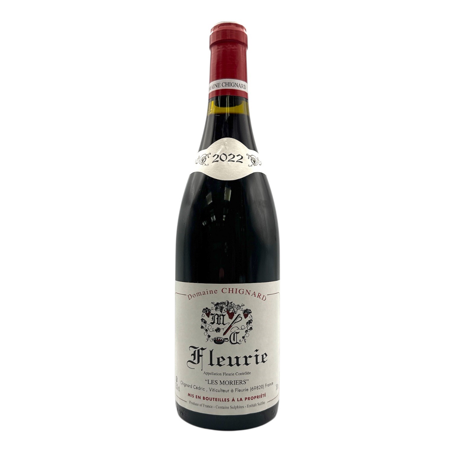 MICHEL CHIGNARD Fleurie 'Les Moriers' 2022 Bottle Image