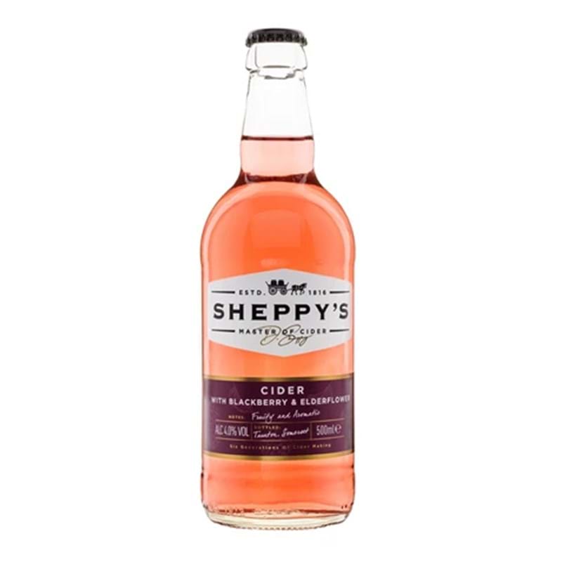 SHEPPYs Blackberry & Elderflower Cider CASE x 12 Bottles (500ml) 4.0%abv Image