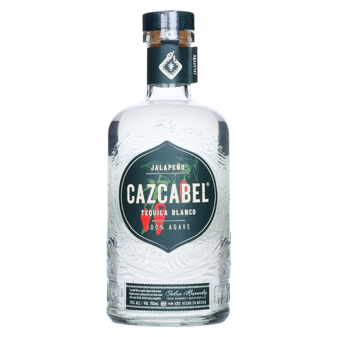 CAZCABEL Tequila Blanco 'Jalapeno' 100% de Agave Bottle (70cl) 35%abv Image