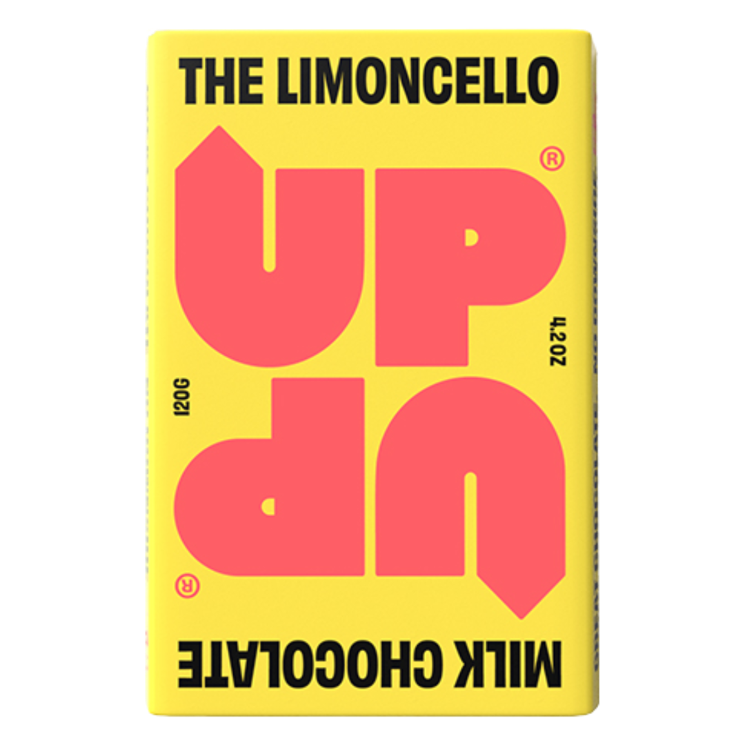 UPUP CHOCOLATE 'The Limoncello' 35% Milk Chocolate Bar (120g) EACH Image