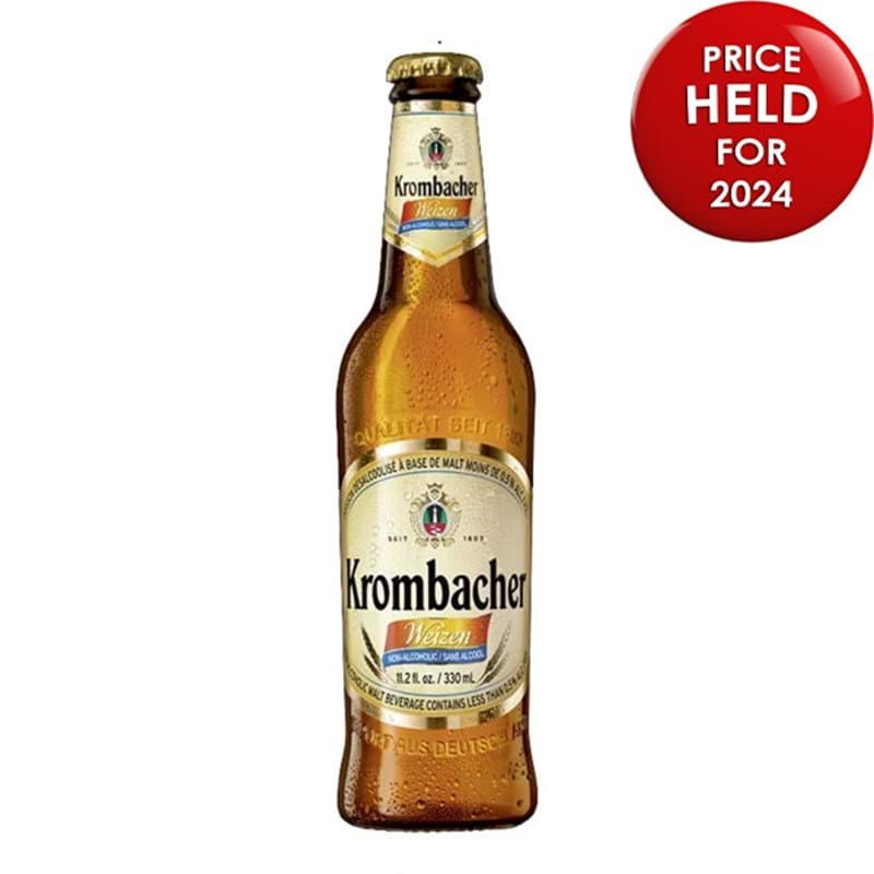 KROMBACHER Weizen Alcohol Free Wheat Beer CASE x 12 Bottles (500ml) 0%abv Image