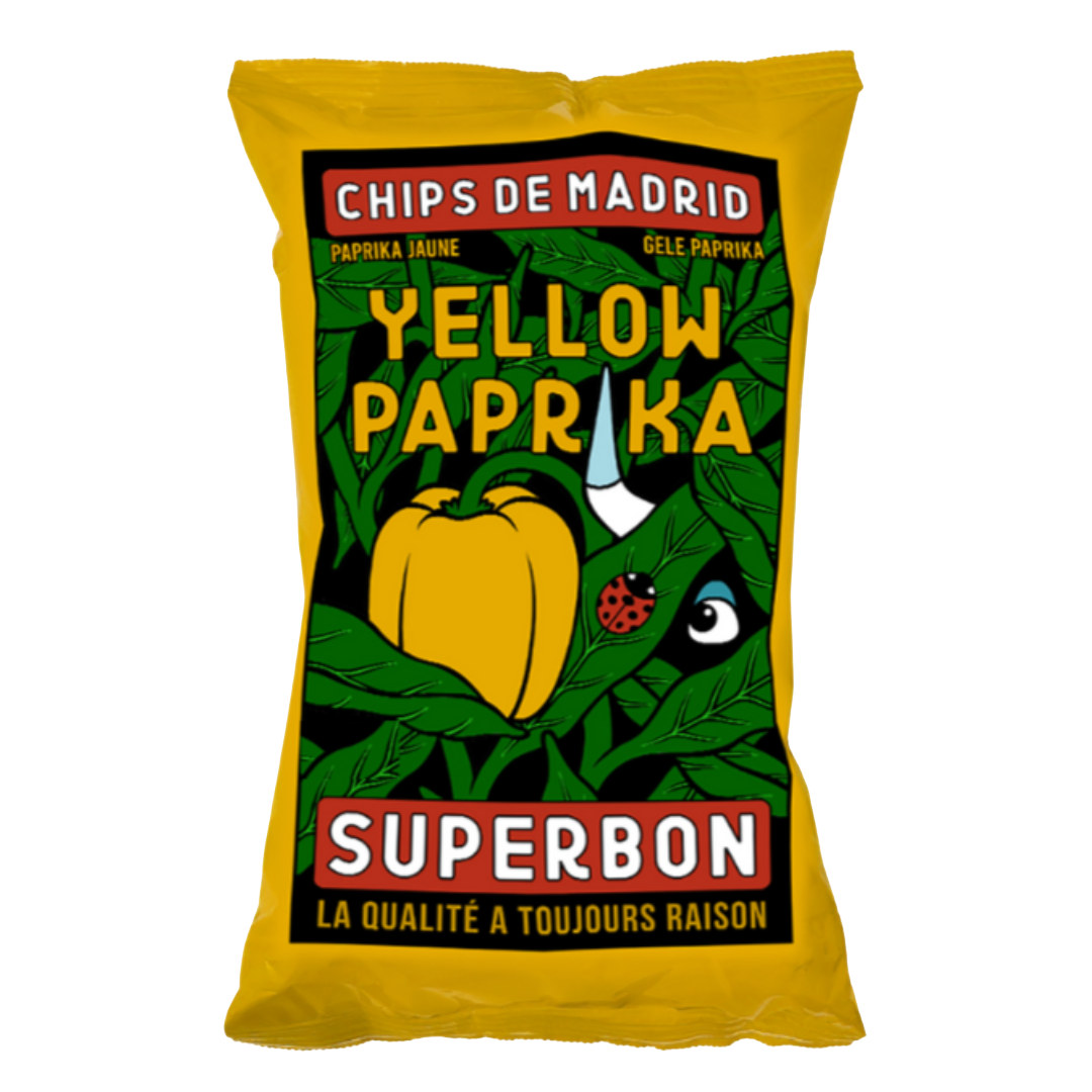 SUPERBON Chips de Madrid 'Yellow Paprika' Crisps (125g) Bag VGN/GF Image
