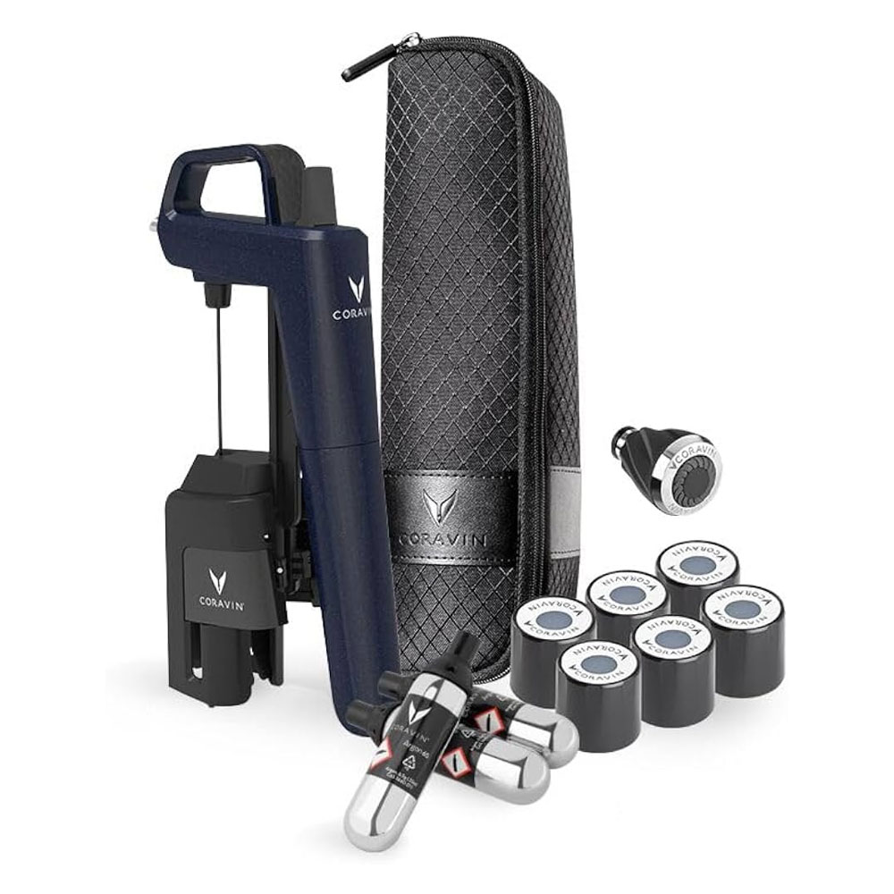 CORAVIN Timeless Model Six Preservation System Ocean Blue Limited Edition Premium Gift Set Image