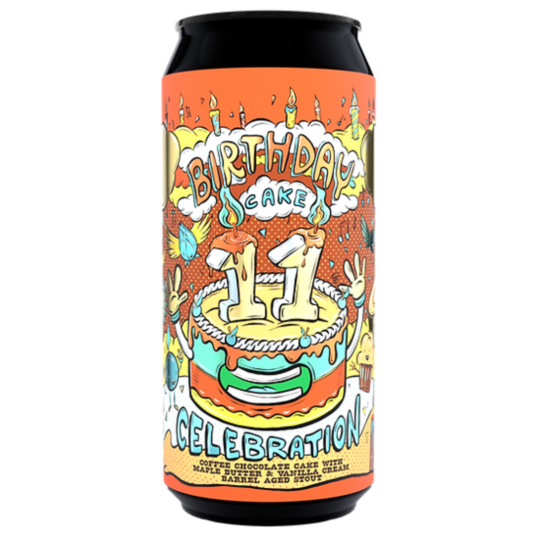 AMUNDSEN '11th Birthday Cake No2' Coffee Choc Cake Aged Stout CAN (440ml) 11.2% bbe11/29 Image