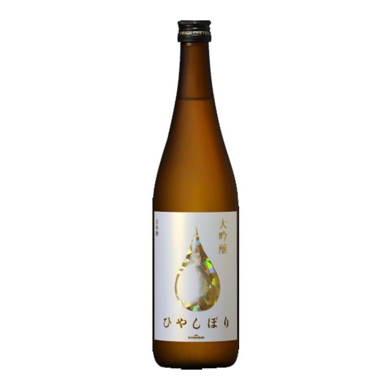 KONISHI SHUZO Daiginjo Hiyashibori Sake, Konishi Gold Bottle (72cl) 15%abv Image