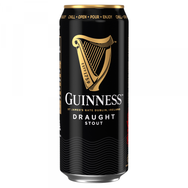 GUINNESS Draught Stout CASE 24 x 440ml CANS 4.1%abv bbe12/25&01/26 Image