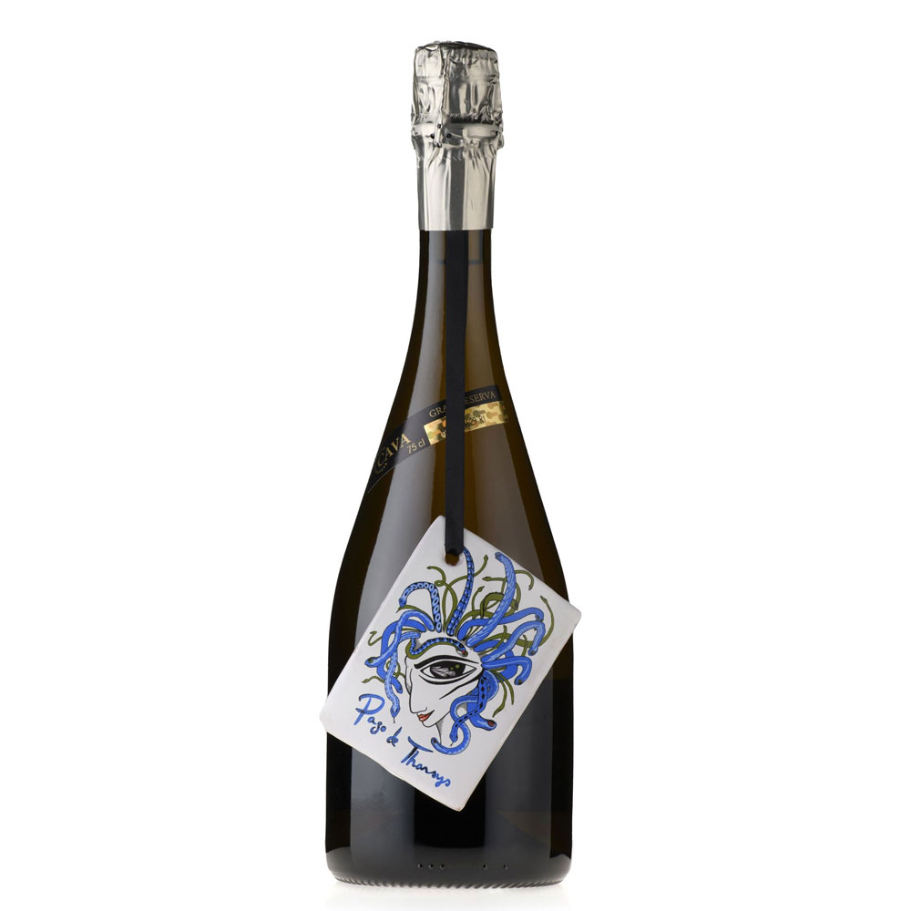 PAGO DE THARSYS Ceramica Brut Nature Cava Gran Reserva DO Chardonnay 2019 Bottle ORG Image