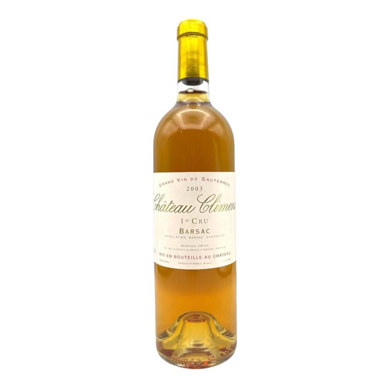 CHATEAU CLIMENS 1er Cru Classe Barsac 2003 Bottle Image