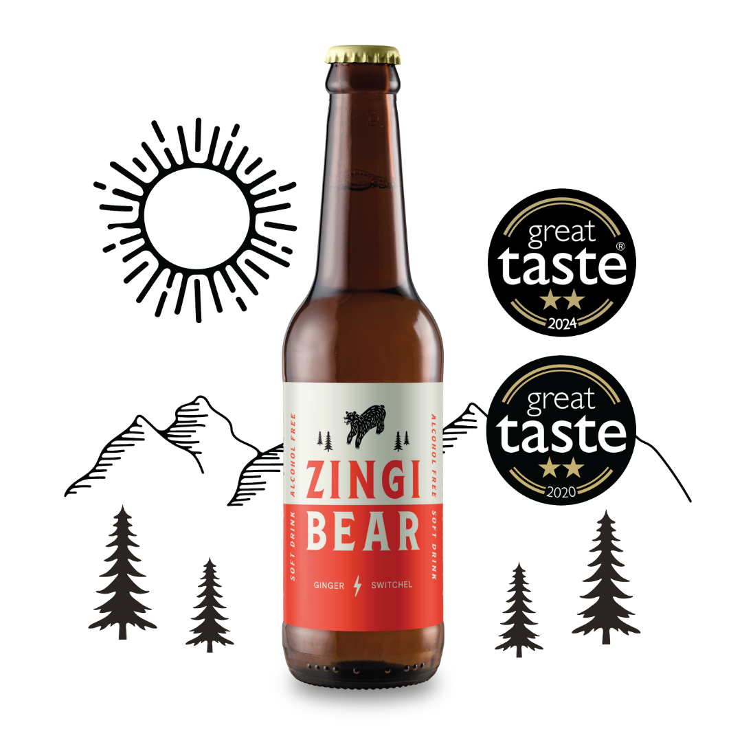 ZINGI BEAR Organic Ginger Beer (Switchel) Bottle (330ml) ORG/NAT Image