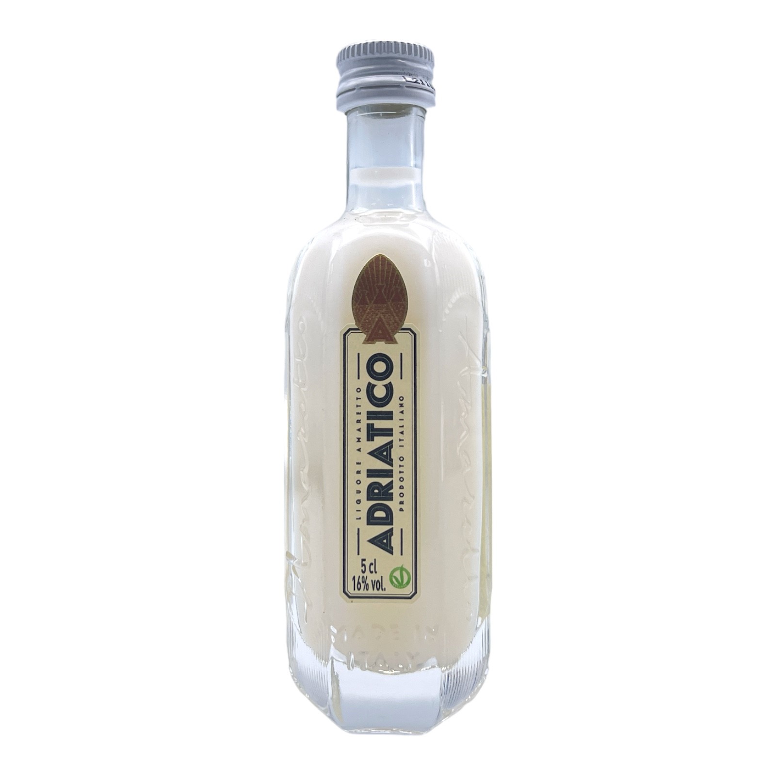 ADRIATICO AMARETTO Bianco Crushed Amaretto - Puglia, Italy Miniature (5cl) 16%abv VGN Image