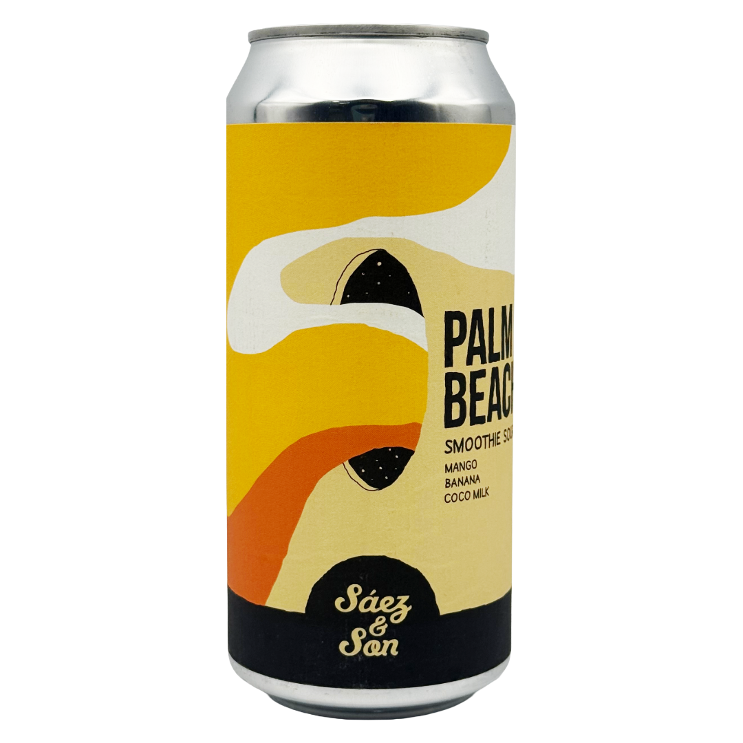SAEZ & SON 'Palm Beach' Mango, Coconut & Banana Smoothie Sour CAN (440ml) 6.5%abv Image
