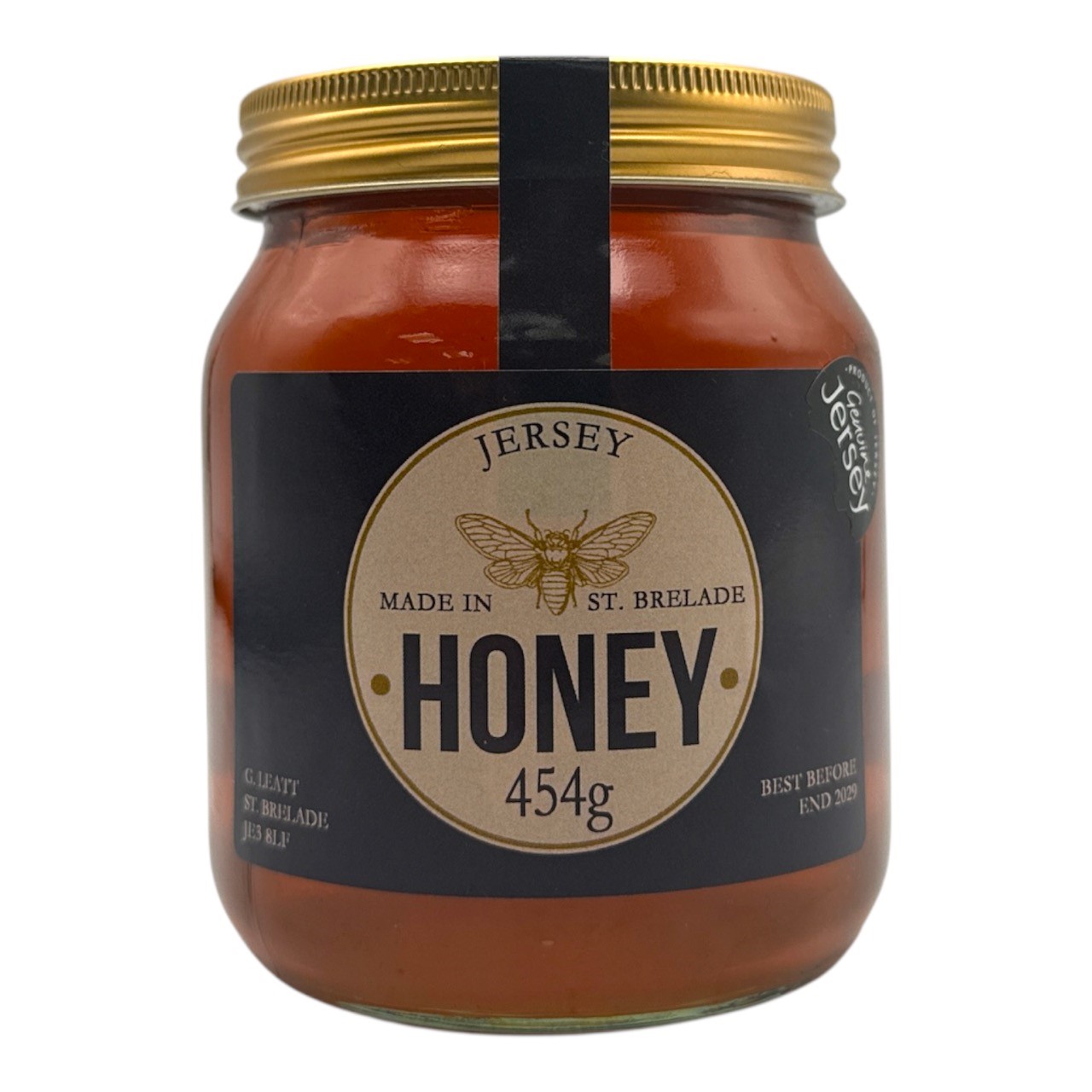 PURE JERSEY HONEY (Gary Leatt) 1lb 454g Jar (Local/Untreated) Image