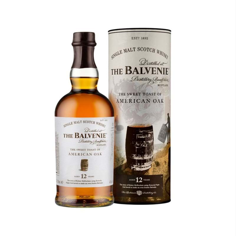 THE BALVENIE 'The Sweet Toast of American Oak' 12 Year Old Single Speyside Malt Whisky Bottle (70cl) 43%abv Image
