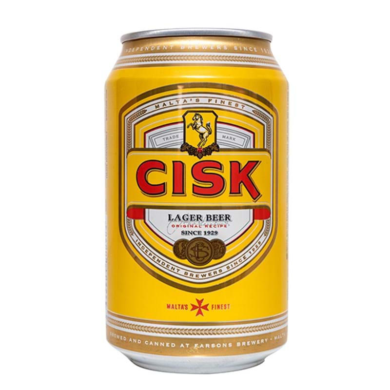 CISK Lager from Malta CASE x 24 Cans (330ml) 4.2%abv (los) Image