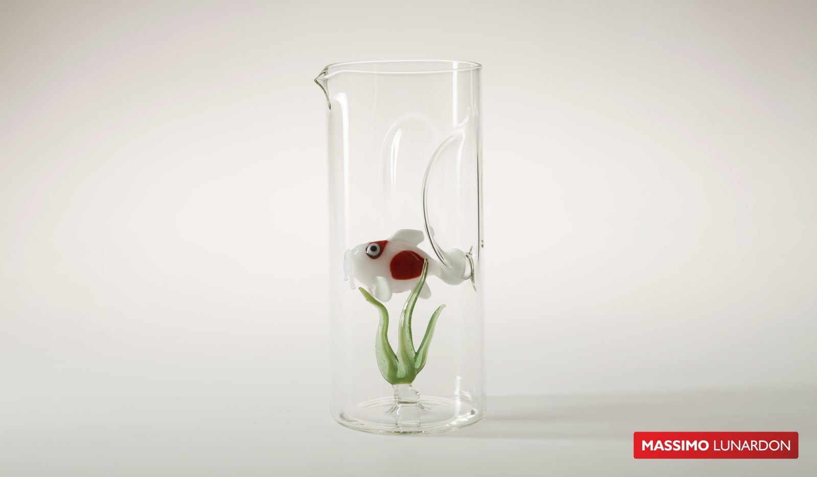 MASSIMO LUNARDON Caraffa Acquario Pesce Koi (Koi Fish Aquarium Caraffe) EACH (IT-451) Image