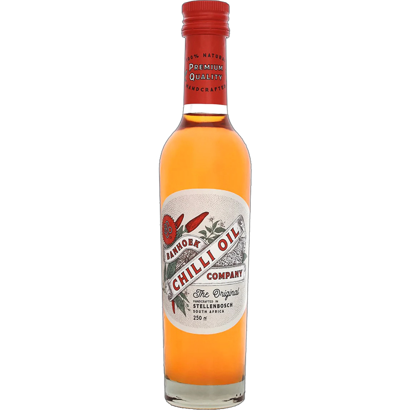 THE BANHOEK CHILLI OIL COMPANY 'Original' Chilli Oil Handcrafted in Stellenbosch 250ml Bottle VEG/KOSH/HAL Image