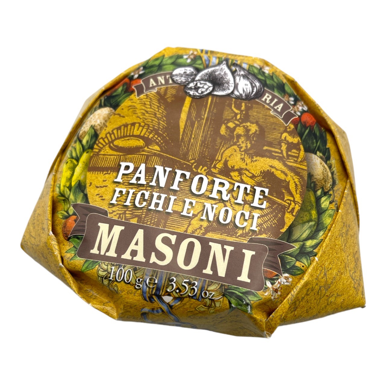MASONI Panforte Fig & Walnut 100g (Christmas) Image