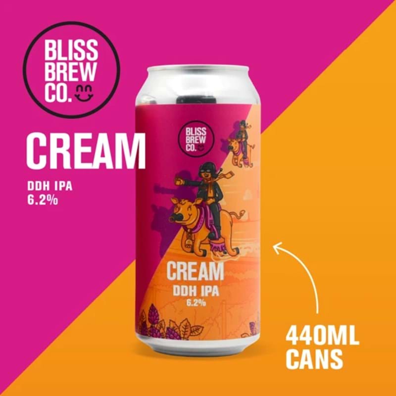 BLISS Cream DDH IPA Can (440ml) 6.2%abv - NO DISCOUNT Image