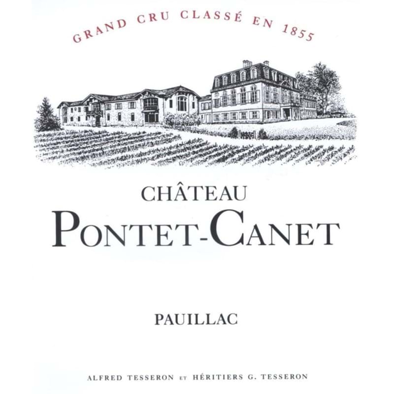 CHATEAU PONTET CANET 5eme Cru Classe 2020 Wooden Case x 3 Bottles - PRE-RELEASE Image