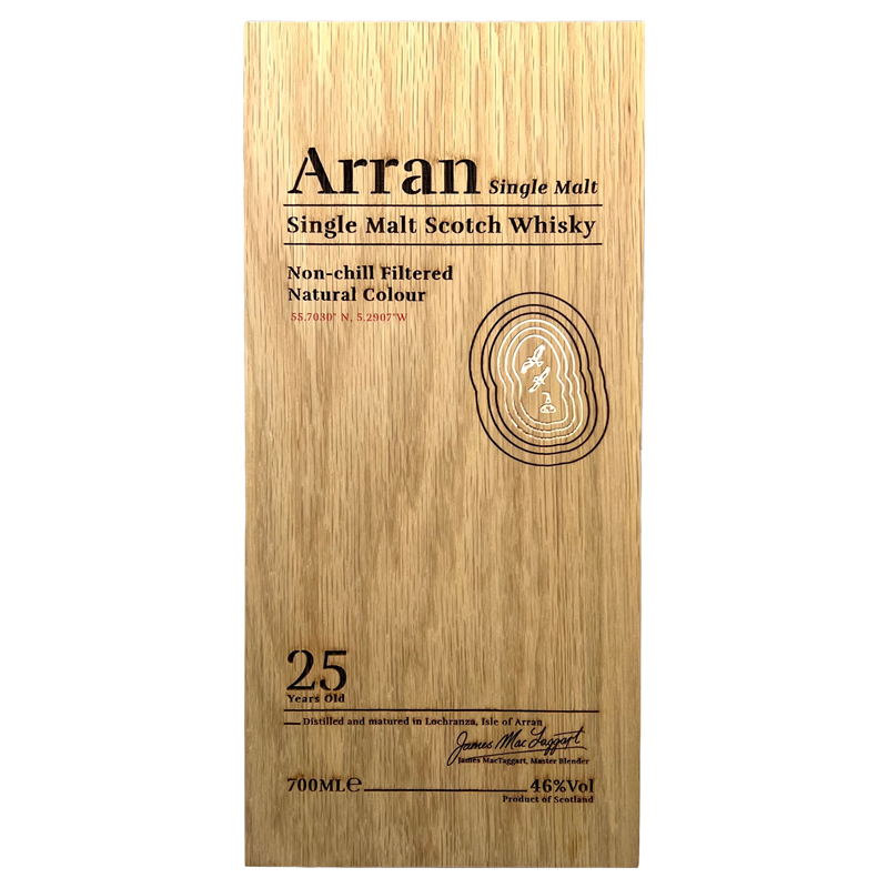 ARRAN 25 Year Old Single Malt Scotch Whisky Bottle (70cl) 46%abv - NO DISCOUNT Image