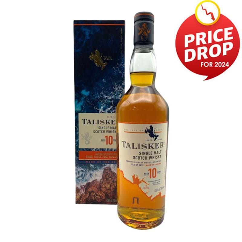 TALISKER 10 Year Old Classic Isle of Skye Single Malt Scotch Whisky Bottle (70cl) 45.8%abv Image
