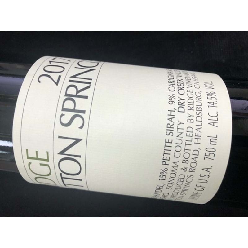 RIDGE Lytton Springs 2017 Bottle Image