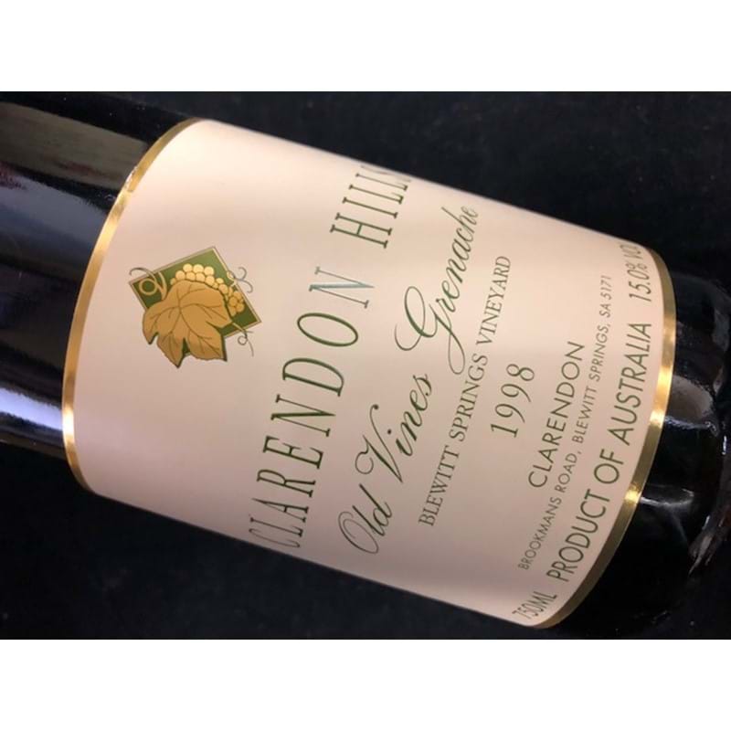 CLARENDON HILLS Old Vine Grenache 'Blewitt Springs' 1998 Bottle - (rtc) Image