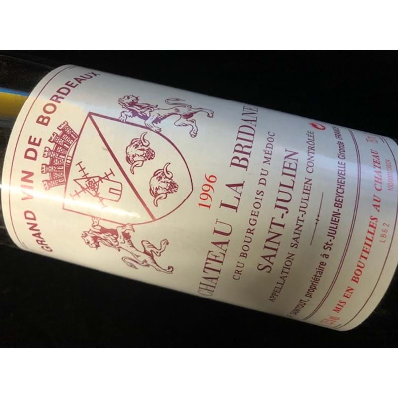 CHATEAU LA BRIDANE Cru Bourgeois Saint-Julien 1996 Bottle/ck Image