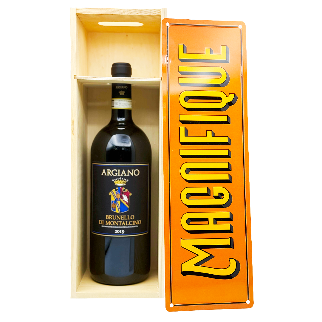 1 Magnum Wooden Box 'Magnifique' Orange with Decorative Metal Lid Each (GH2153H2152) Image