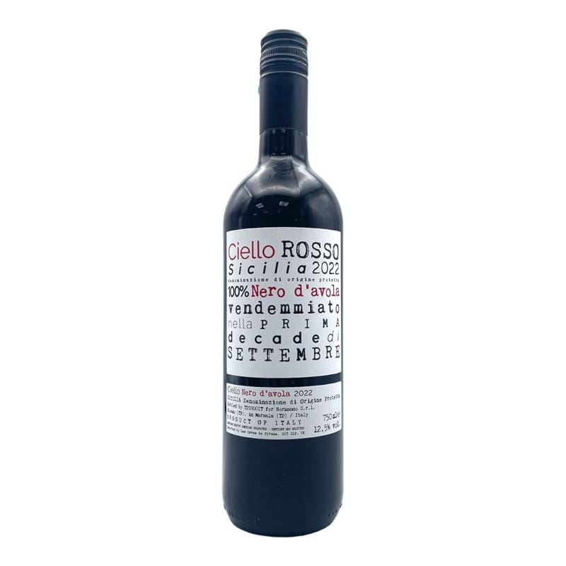 CIELLO Rosso 100% Nero d'Avola - Sicily 2021/22 Bottle/st ORG/NAT Image