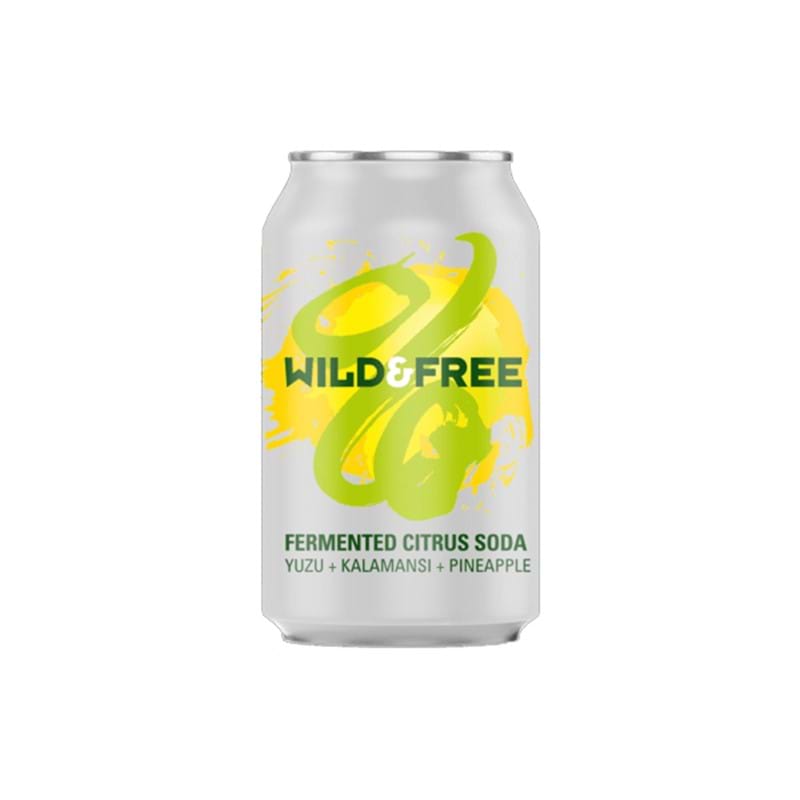 WILD BEER CO 'Wild & Free' Citrus Soda Yuzu, Kalamansi CAN 330ml <0.5%abv - VGN Image