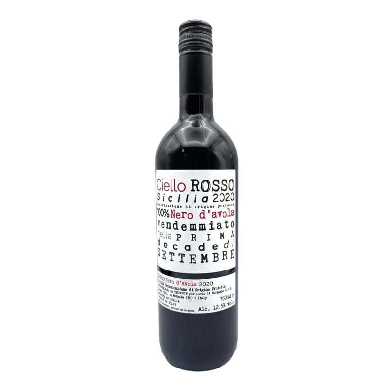 CIELLO Rosso, Nero d'Avola - Sicily 2019/20 Bottle/st ORG/NAT Image
