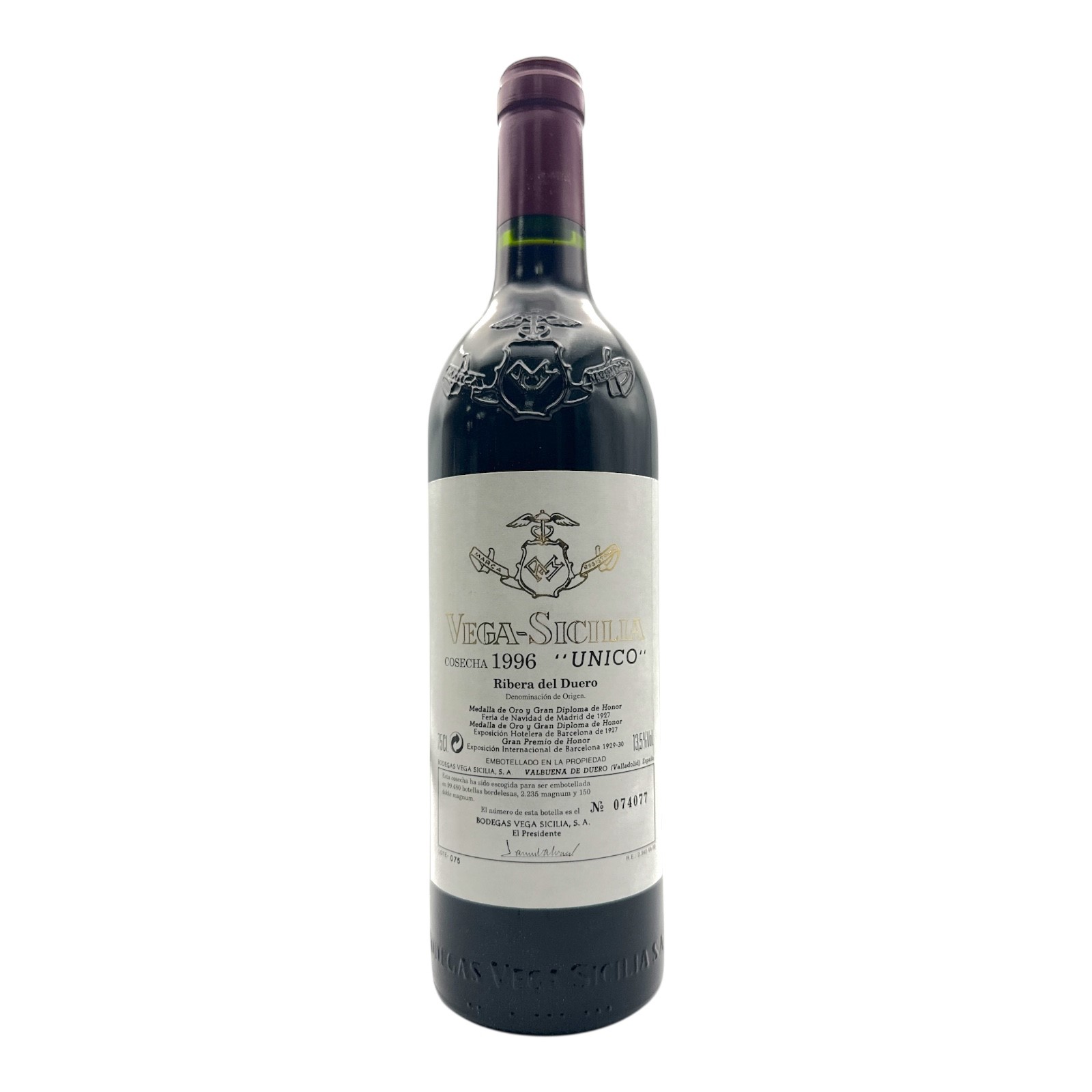 VEGA SICILIA Unico Gran Reserva 1996 Bottle Image